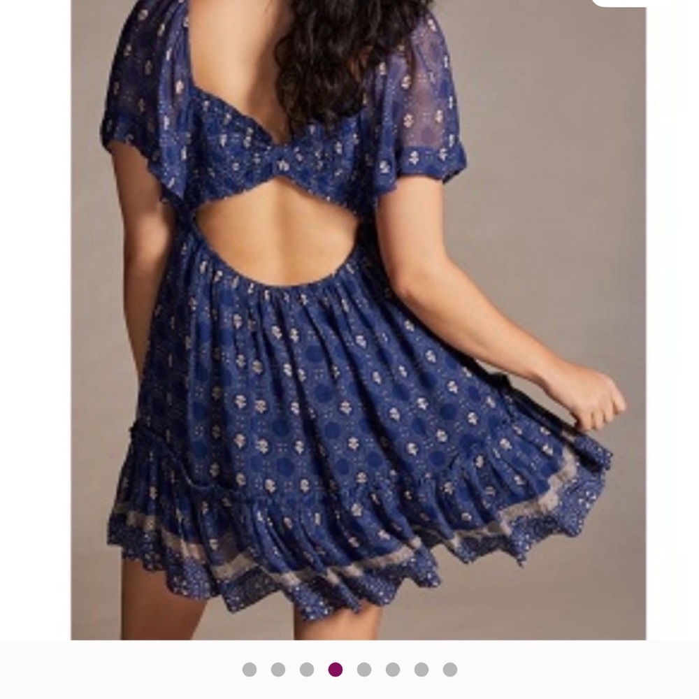 Anthropologie Navy Dress - Picture 3 of 3